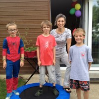 E's penpal Evan and family in St. Nazaire, France