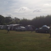 Making friends playing cricket and football, camping in Kent, UK