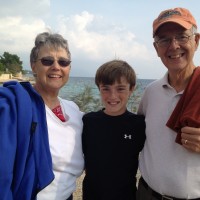 Grandparents!  We loved being with Gigi and Poppy in Viganj, Croatia.