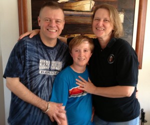 Old neighbors Mark, Mary, and David in Weisbaden, Germany