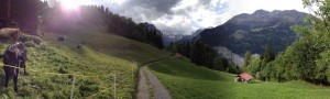 Morning in Wengen, Switzerland