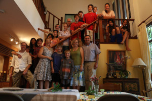 Easter lunch with the Carlsons, the Flaas, and the Christensens.