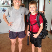 Hosannah passes forward her Free Burma Rangers-tested backpack to a future ranger.