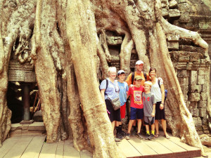 Grammy all the way across the world to give backrubs.