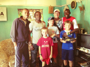 Vige's cousin and friend give us a tour of his one-room apartment in Gatina.