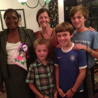 Esther helped control our chaos in Nairobi.