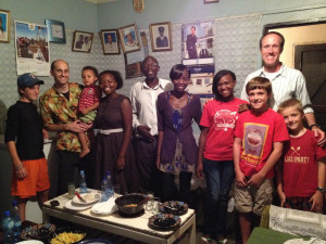 Lucy's family hosted us for dinner on the grounds of a Nairobi prison.