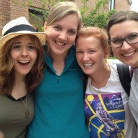 Natalie, Jenny, Rachel, and Emily near Beijing, China