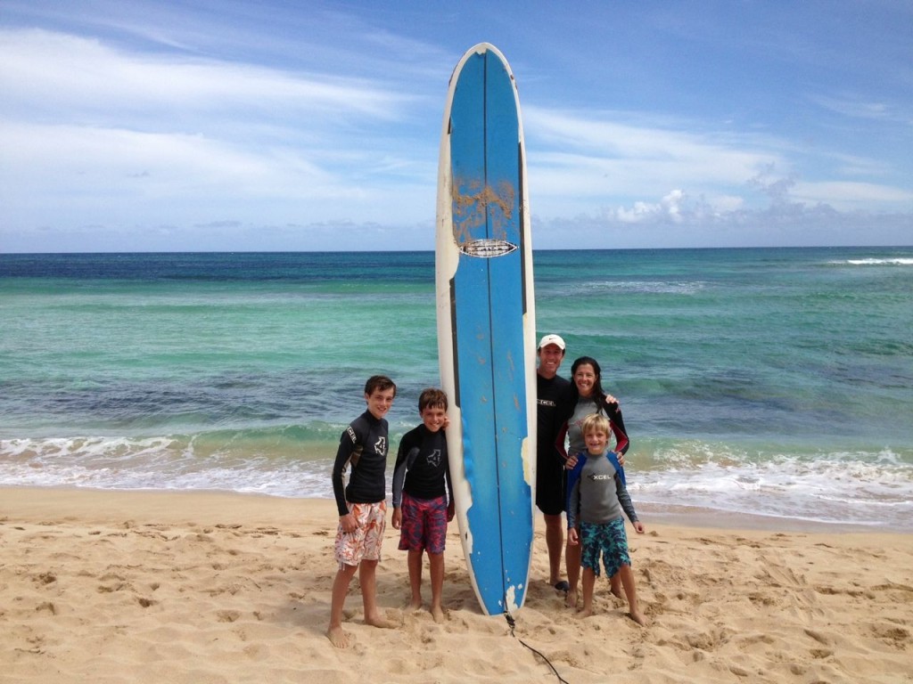 fam with board